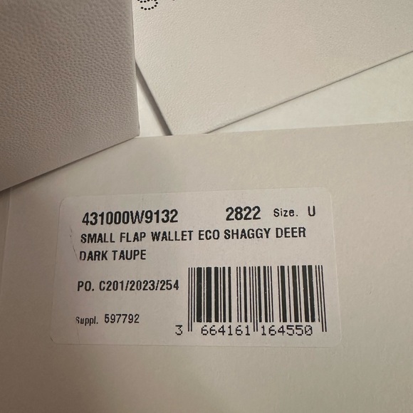 100% Authentic Stella McCartney Dark Taupe Falabella Tri-Fold Wallet - Picture 7 of 7